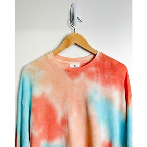 Sundry Sweater Womens Size XS Terry Oversized Sweatshirt Tie Dye Crewneck NWT - Picture 4 of 9